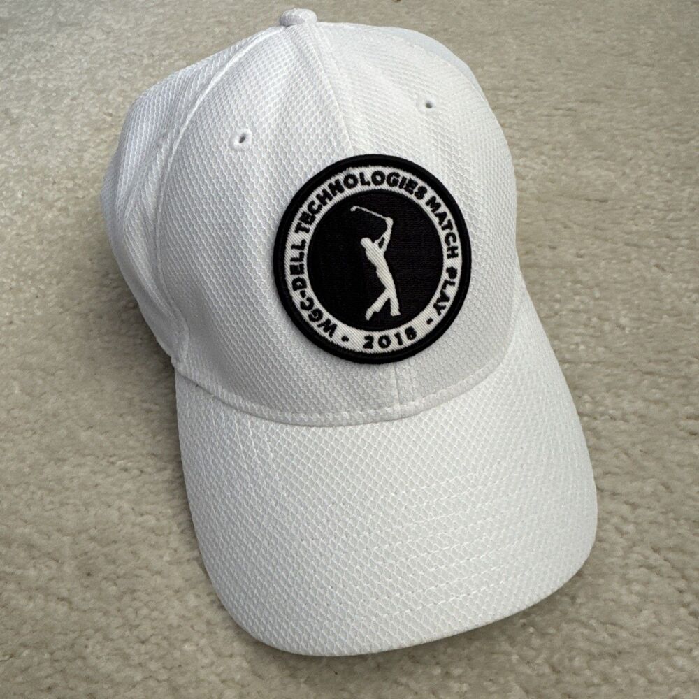 WGC DELL TECH MATCH PLAY GOLF FITTED BASEBALL Cap White Size Large/XLarge